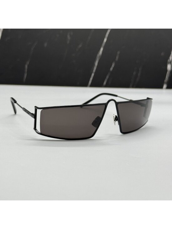 Saint Laurent SL606 001 Black Metal Square Sunglasses main image 4